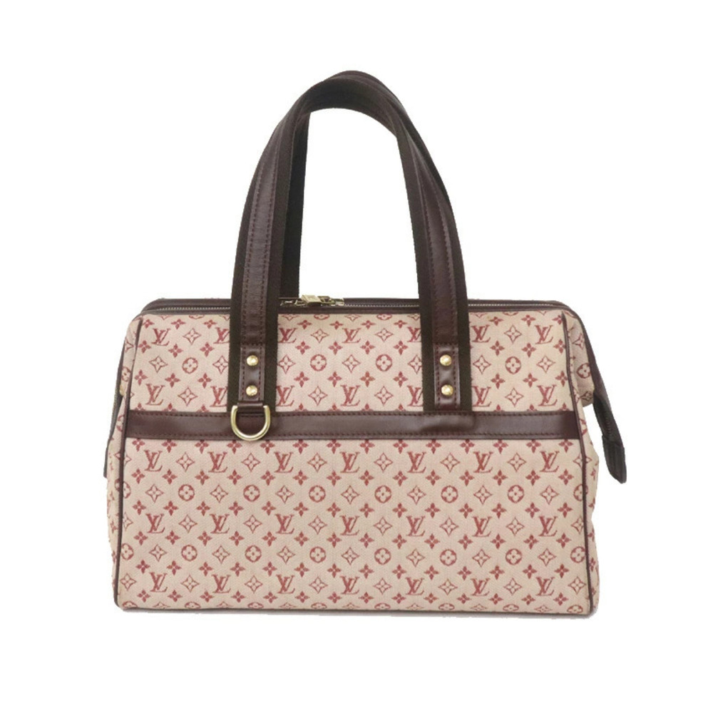 LOUIS VUITTON Josephine Handbag Canvas Monogram Red